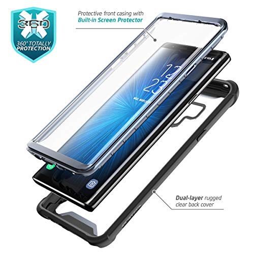 I-blason iBlason Ares Designed for Galaxy Note 9 Case FullBody Rugged Clear Bumper Case with Builtin Screen Protector for Galaxy Note 9 2018 Release Black - Image 3