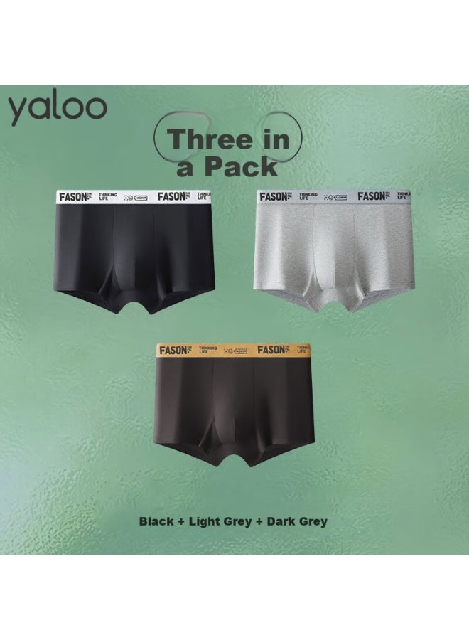 Yalu Men's Cotton Plus Size Underwear With Ginseng And Goji Berry, Loose-fit Wide-leg Fat Man Boxer Shorts - Image 1
