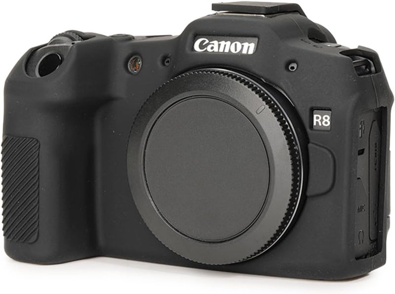 Rieibi EOS R8 Case Soft Silicone Protective Case for Canon EOS R8 EOSR8 Camera Lightweight EOS R8 Camera Case  Black - Image 5
