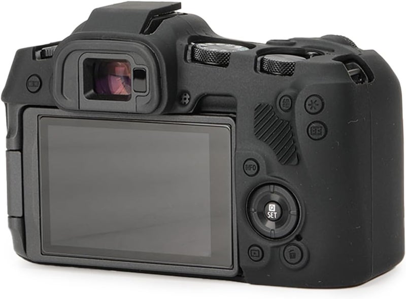 Rieibi EOS R8 Case Soft Silicone Protective Case for Canon EOS R8 EOSR8 Camera Lightweight EOS R8 Camera Case  Black - Image 3