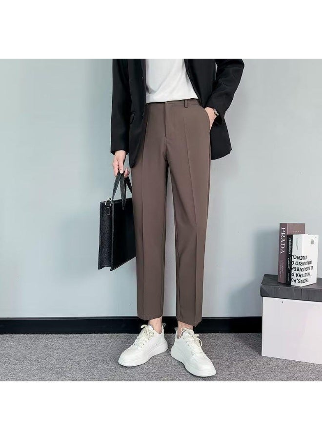 Shougu Men's Fashionable Casual Business Suit Pants - Image 1