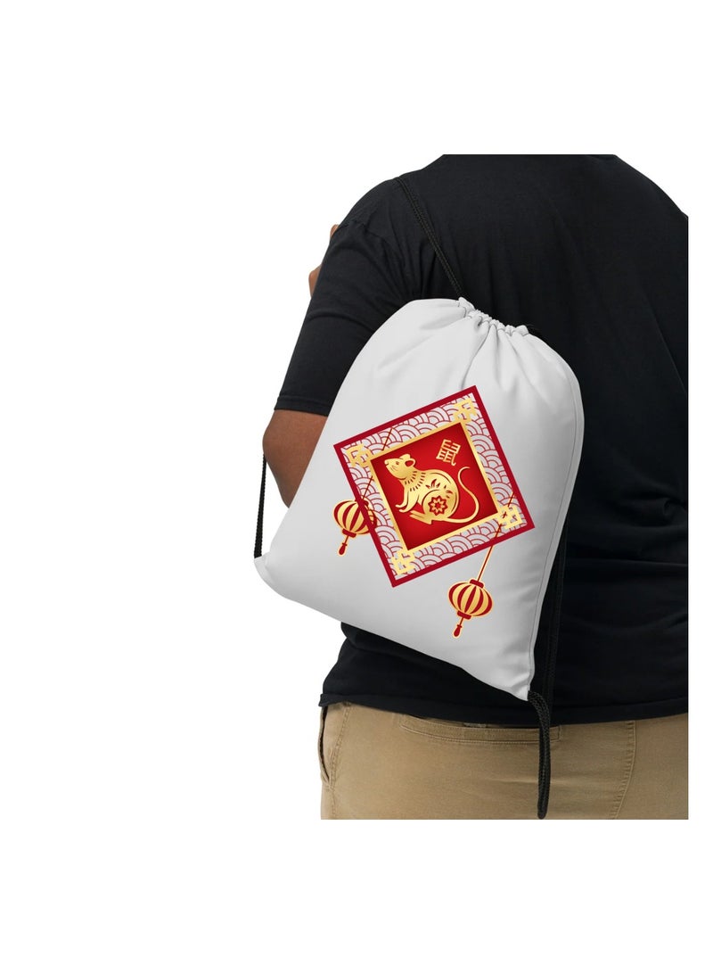 PRINTSHOP4ME Chinese Zodiac Symbols Drawstring Bags For Men And Women-Durable Sports Backpack For Kids,Great For School And College,Everyday Use,Lightweight With Printed - Image 4