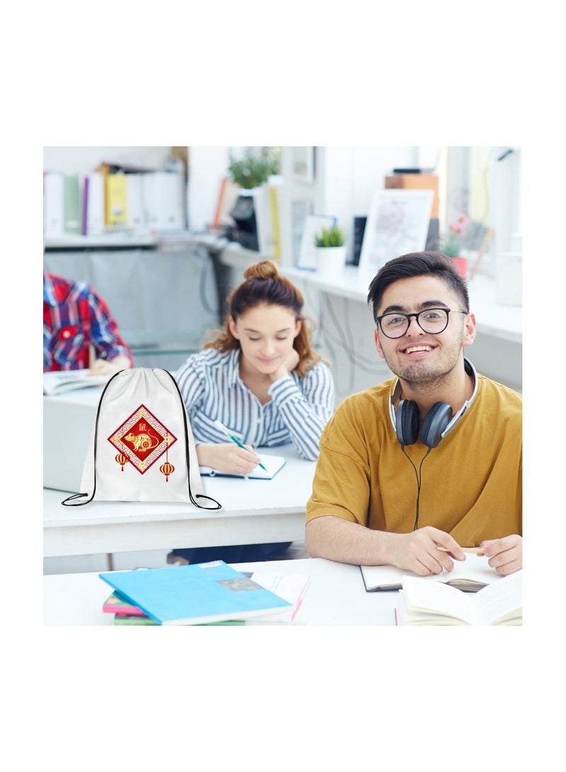 PRINTSHOP4ME Chinese Zodiac Symbols Drawstring Bags For Men And Women-Durable Sports Backpack For Kids,Great For School And College,Everyday Use,Lightweight With Printed - Image 5