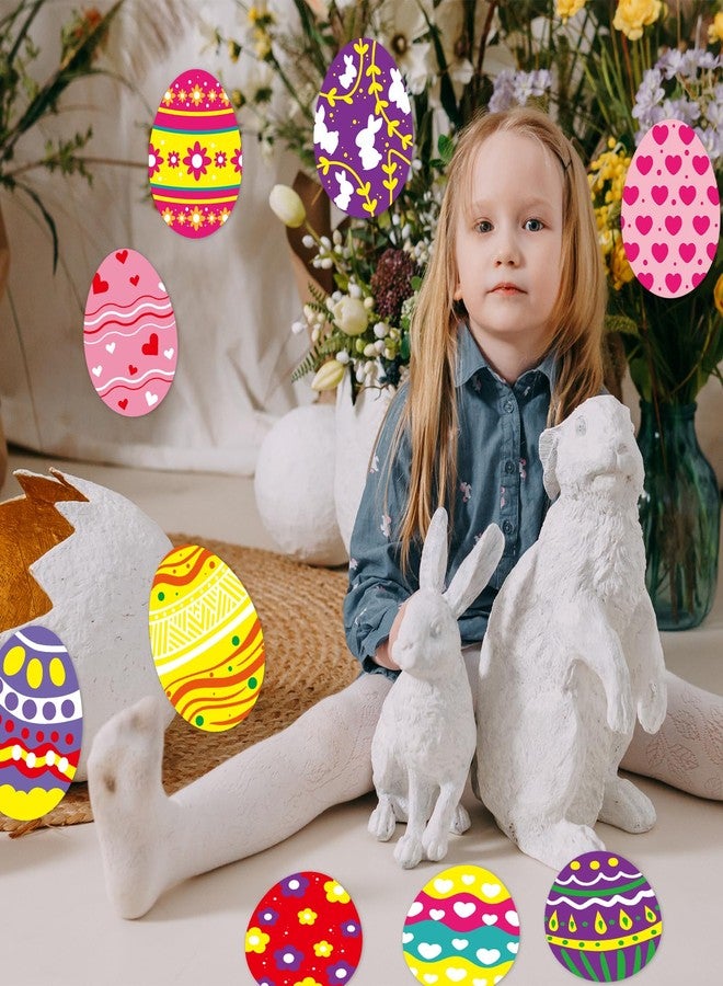 Fancy Land Easter Egg Cutouts for Spring Bulletin Board Classroom Decoration 45Pcs - Image 5