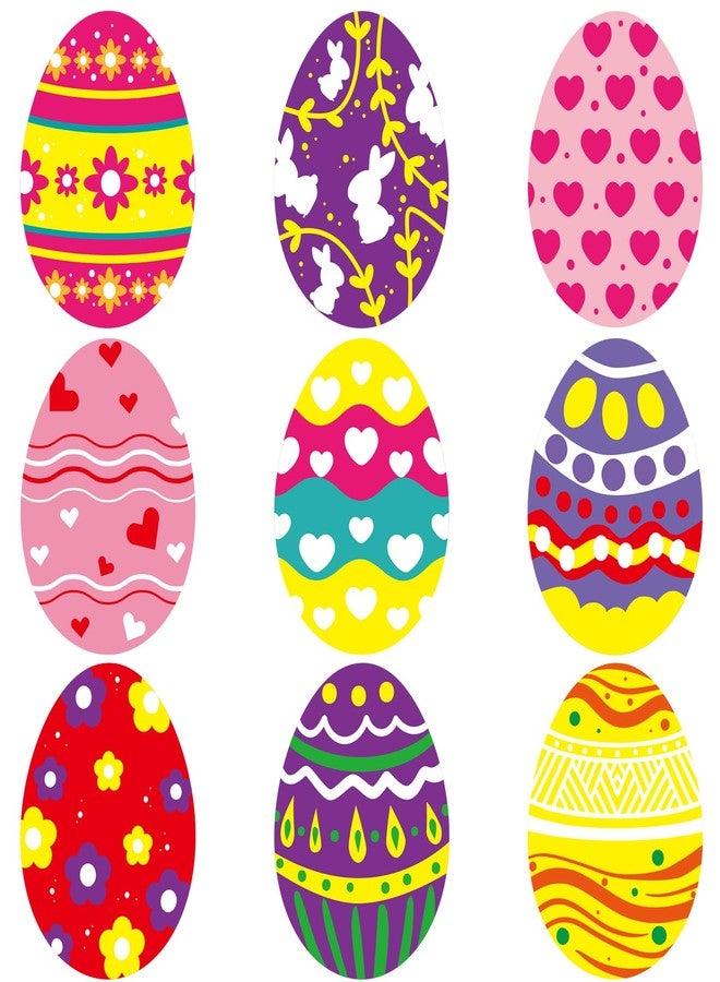 Fancy Land Easter Egg Cutouts for Spring Bulletin Board Classroom Decoration 45Pcs - Image 1