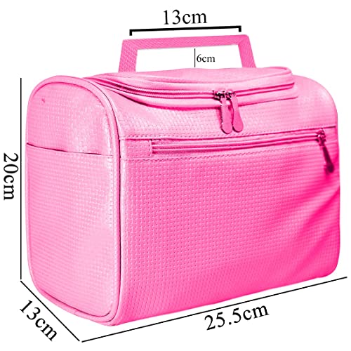 Adbeni Multifunctional Extra Large Cosmetic bag for travel | Waterproof Household Grooming Kit Storage | Makeup Organisers for accessories for men & Women (Pink-07) - Image 2