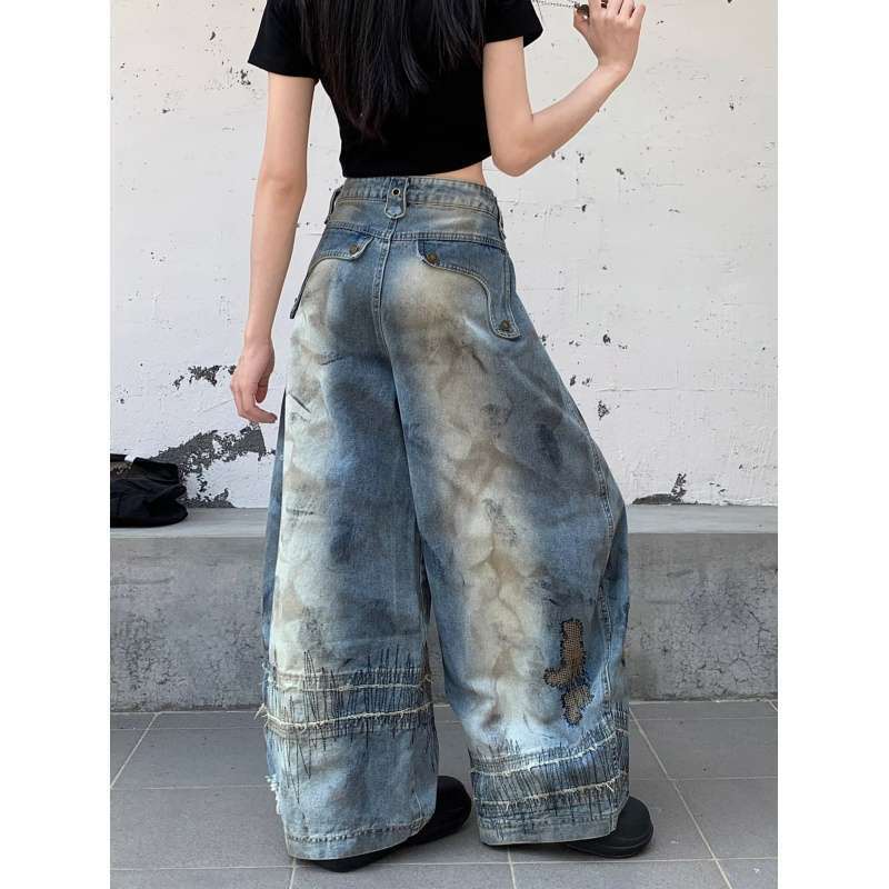 Unisex Classic Denim Jeans Loose Fit Daily Outdoor Wear - Image 5