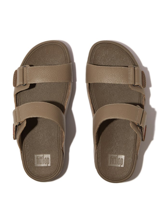 FitFlop - 049-768 Fitflop Mens Sandals L05-A76 Gogh Moc Slide Grey - Image 1