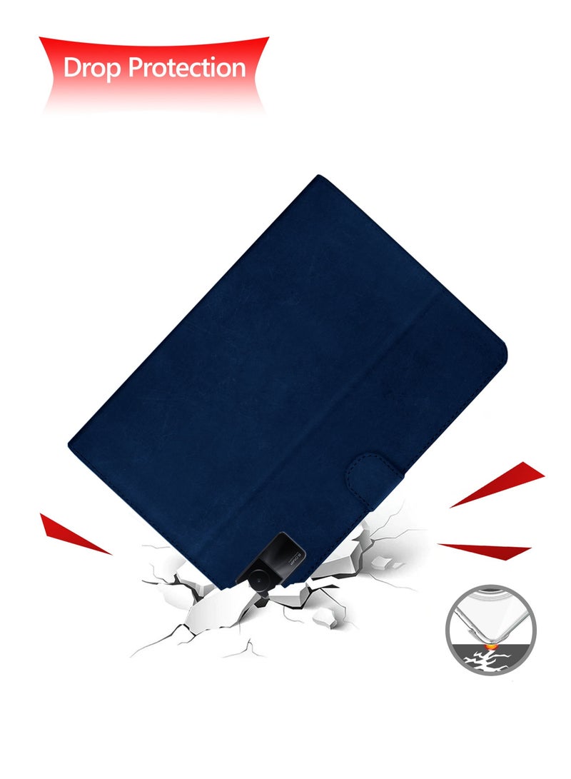 دبليو تيك جراب فليب من جلد البولي يوريثان لهاتف Xiaomi Redmi Pad 10.61 2022 أزرق كحلي - Image 4