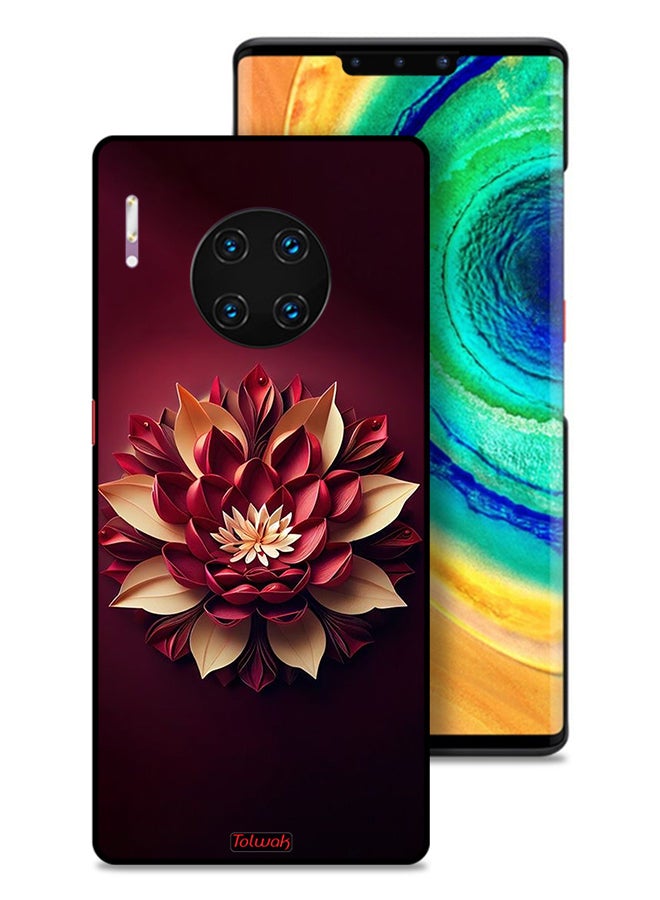 Tolwak Huawei Mate 30E Pro 5G Protective Case Cover Flower Abstract Design - Image 1