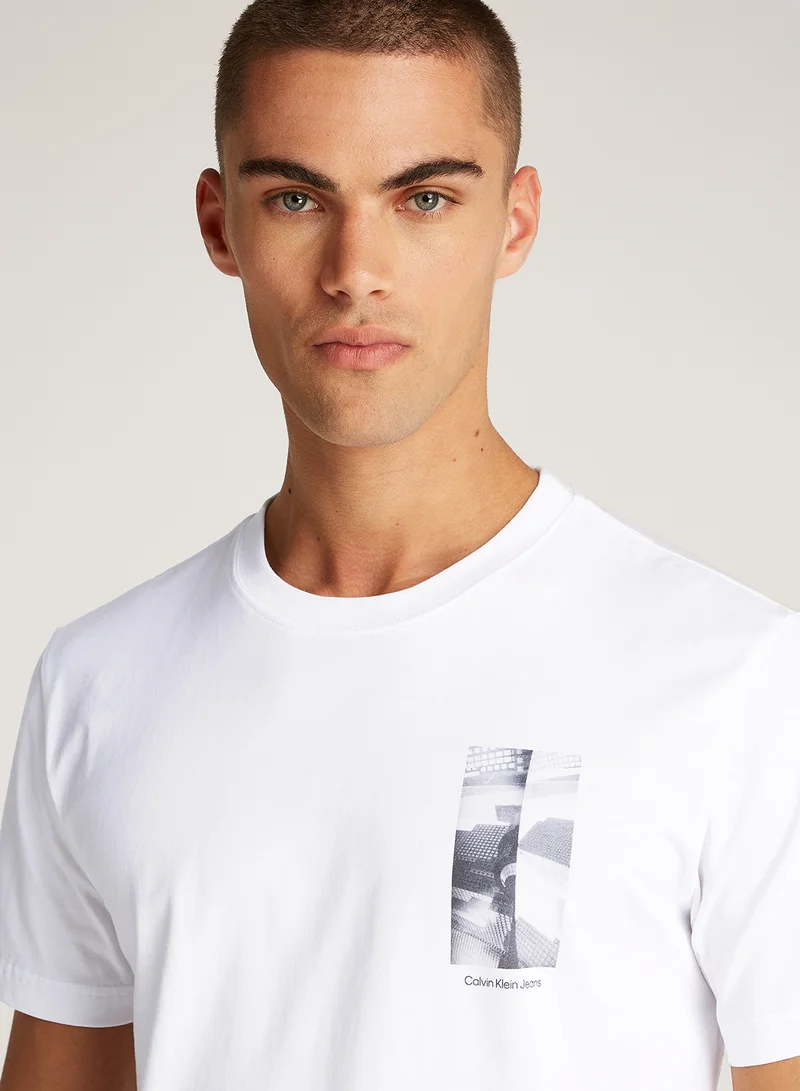 Calvin Klein Jeans City Grid Crew Neck T-Shirt