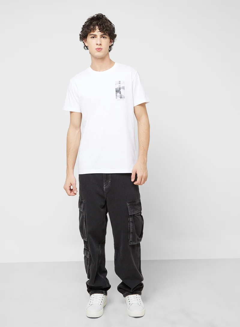 Calvin Klein Jeans City Grid Crew Neck T-Shirt