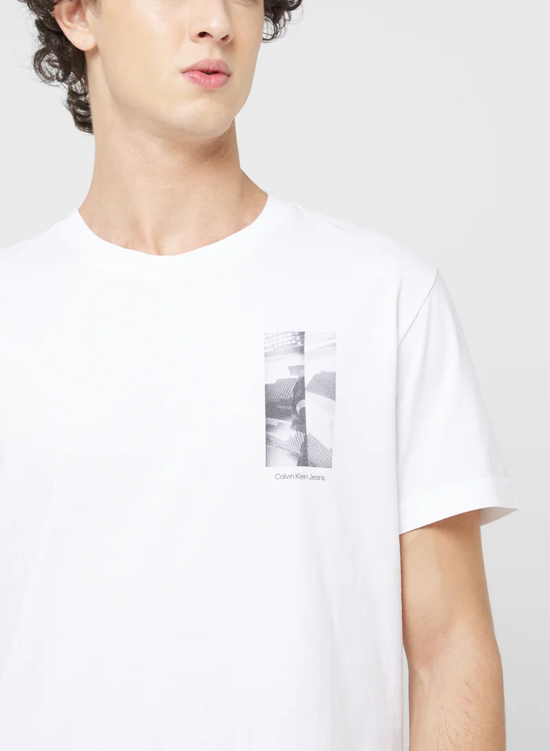 Calvin Klein Jeans City Grid Crew Neck T-Shirt