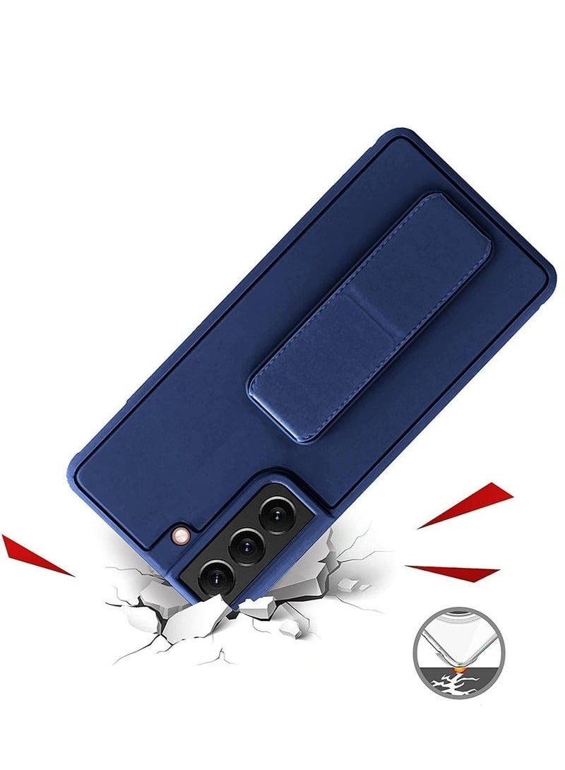 TIGER Samsung Galaxy S25 Plus Case Cover | Magnetic Car Mount Compatible | Vertical & Horizontal Hand Strap for Secure Grip | Built-in Kickstand for Hands-Free Viewing | Shockproof & Scratch-Resistant | Slim & Lightweight Protective Cover | Durable & Stylish Case for Samsung Galaxy S25 Plus (6.7-inch) – Midnight Blue - Image 3