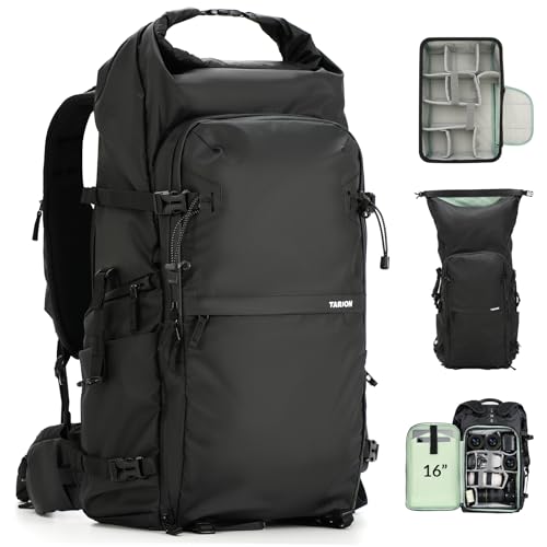 TARION Large Camera Backpack for Photographers - 35L Expandable DSLR Waterproof Camera Bag with 16" Laptop Compartment & Side Access & Adjustable Waist Strap & Rain Cover (Xprober) - Image 1