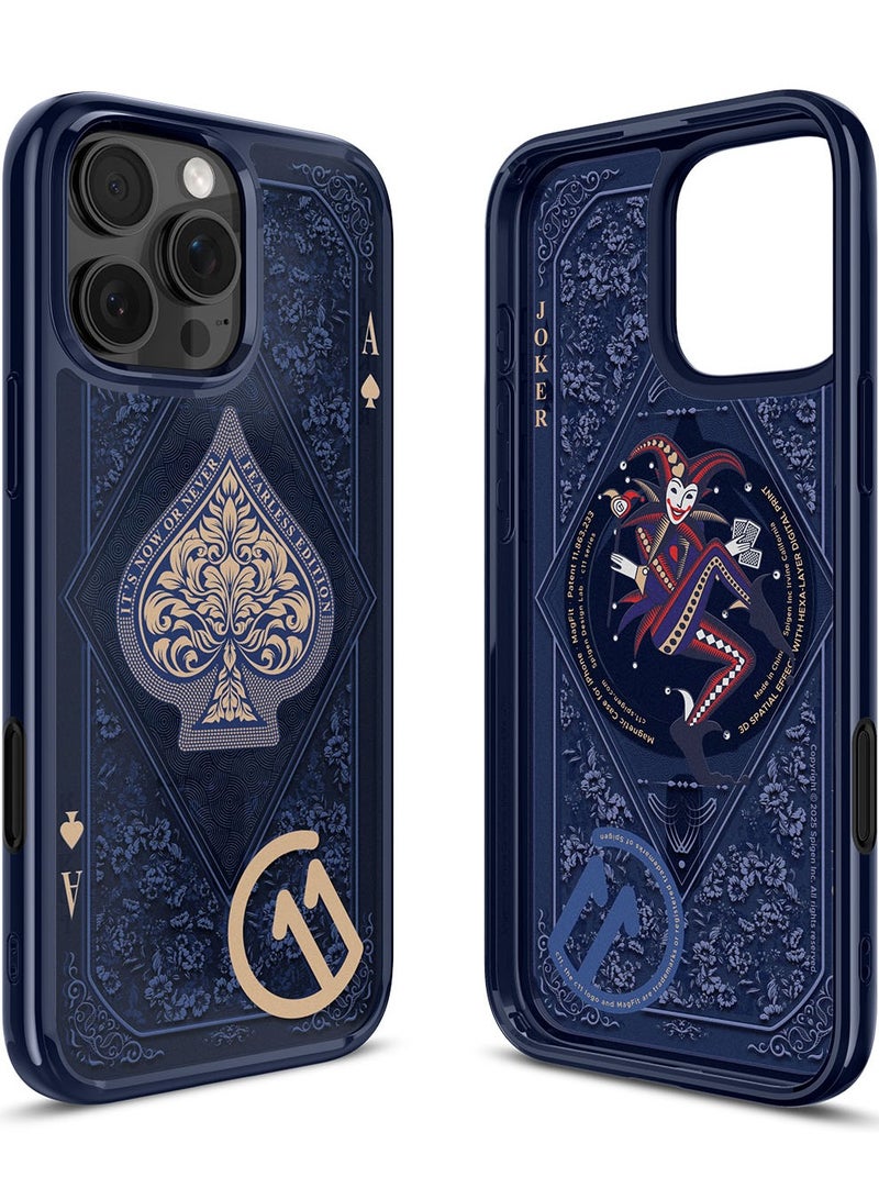 Ultra Hybrid T MagFit for iPhone 16 PRO Case Cover [Camera Control Button Cover] with MagSafe [3D Spatial Effect with Hexa-Layer Print] - C11 Fearless