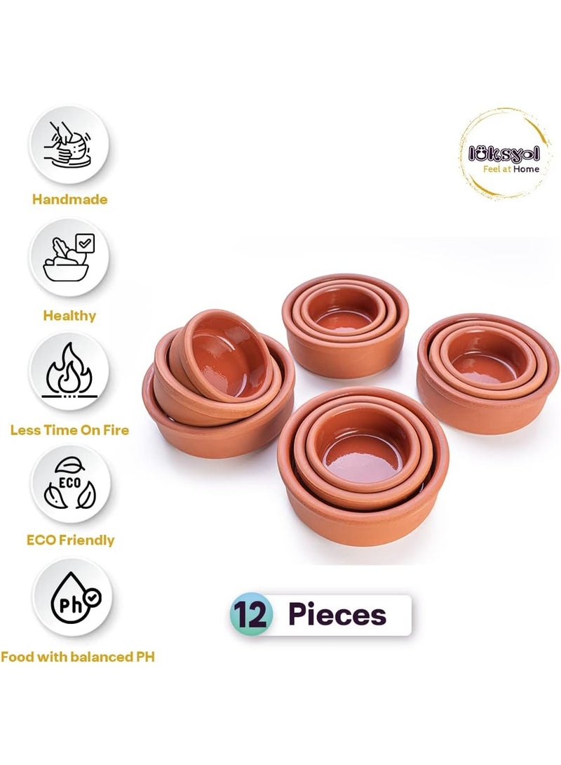 لوكسيول أواني فخارية من لوكس يول – يدوية الصنع في تركيا – صديقة للبيئة وآمنة للفرن والميكروويف وغسالة الصحون – مثالية لأطباق جانبية، صلصات، مكسرات، ومقبلات – مصنوعة من طين طبيعي 100٪ خالية من المواد الكيميائية و BPA – متوفرة بألوان بني، أخضر، أصفر، أزرق، وطبيعي غير مغطى – بأربعة مقاسات: ١٢×٤ سم، ٨×٣٫٥ سم، ٩٫٥×٣٫٥ سم، ١٥×٤٫٨ سم – مثالية للوجبات العائلية، تقديم أنيق، هدية للمناسبات مثل أعراس أو انتقال لمطبخ جديد، لمحبي الطبخ الصحي، تصميم تقليدي وفني – مقاومة للحرارة ومحافظة على نكهة الطعام، سهلة التنظيف، تدعم الاستدامة والبيئة – ماركة LuksYol ذات جودة عالية وتحافظ على التراث الحرفي التركي - Image 3