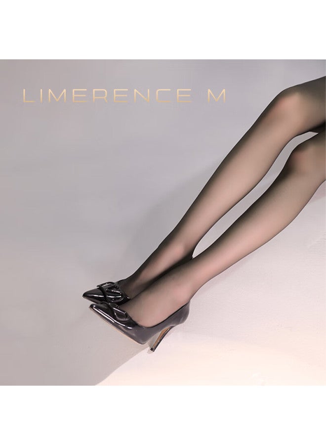 Limerence M 0.01 Ultra-thin Sheer Mid-waist Pantyhose Silky Transparent Tights Honey Color Seamless Closed Crotch XL Size - Image 1