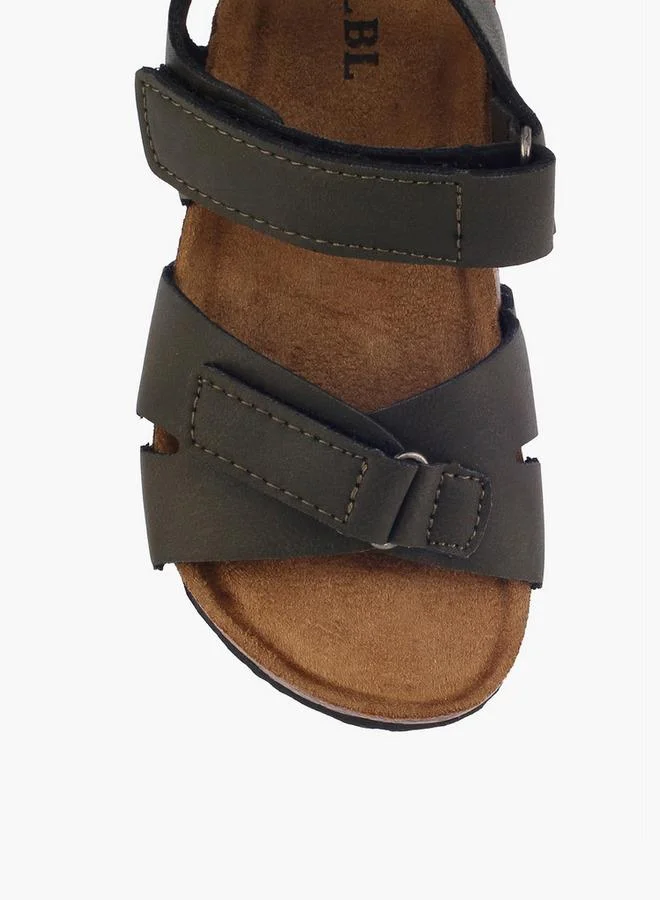 LBL By Shoexpress KHAKI Boys Hook & Loop Sandals for Men | Best Price UAE