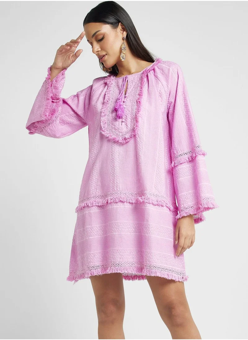 That’s My Gal Fringed Cotton Dress