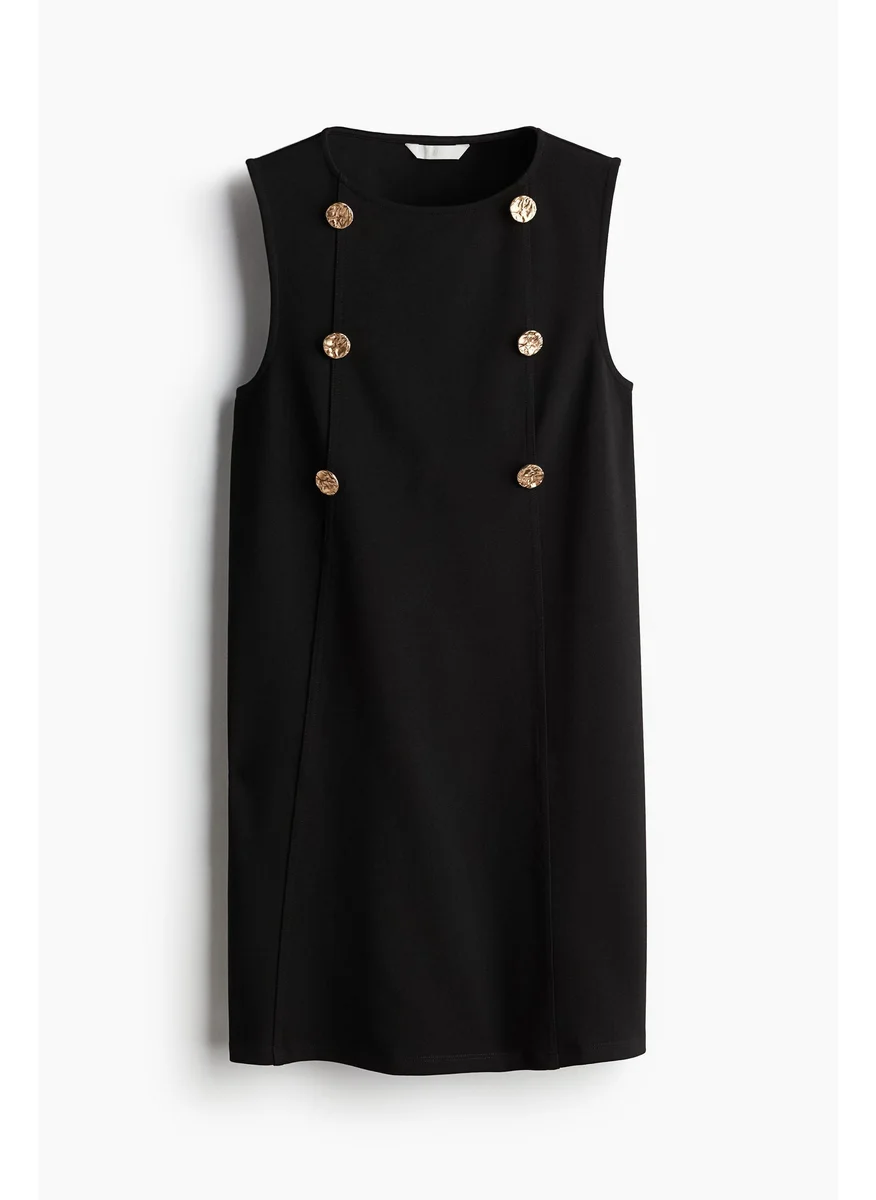 اتش اند ام Button-Detail Mini Dress