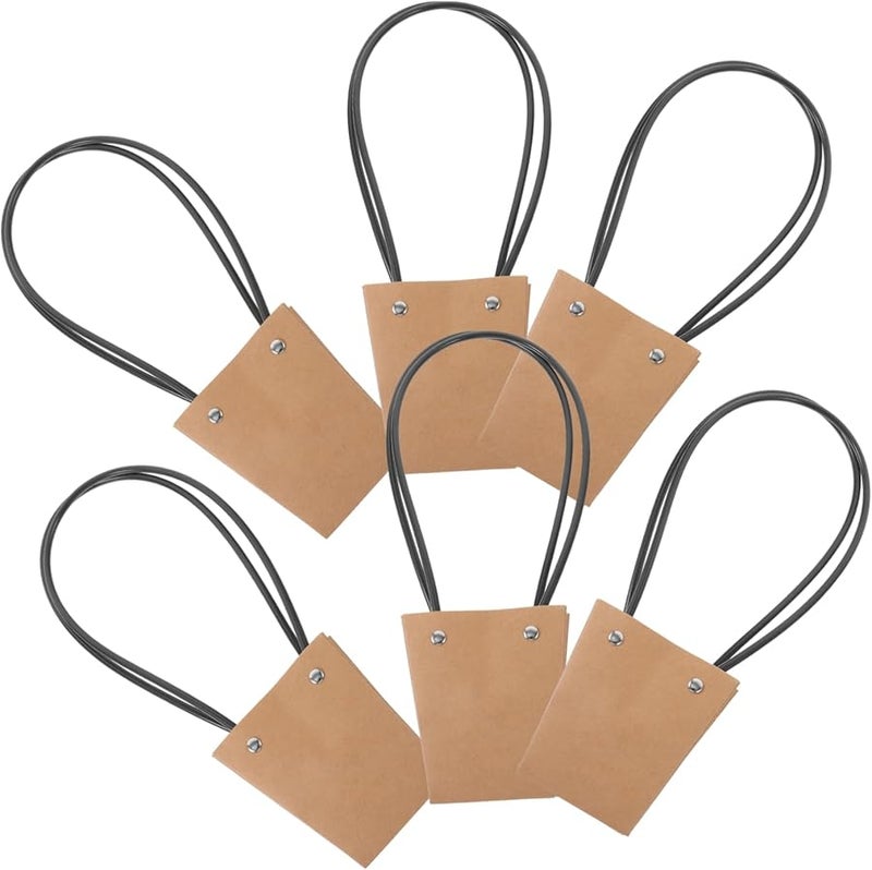 Kraft Paper Flower Bags With Sturdy Handle 10 Pack For Bouquets Floral Arrangements - Image 2