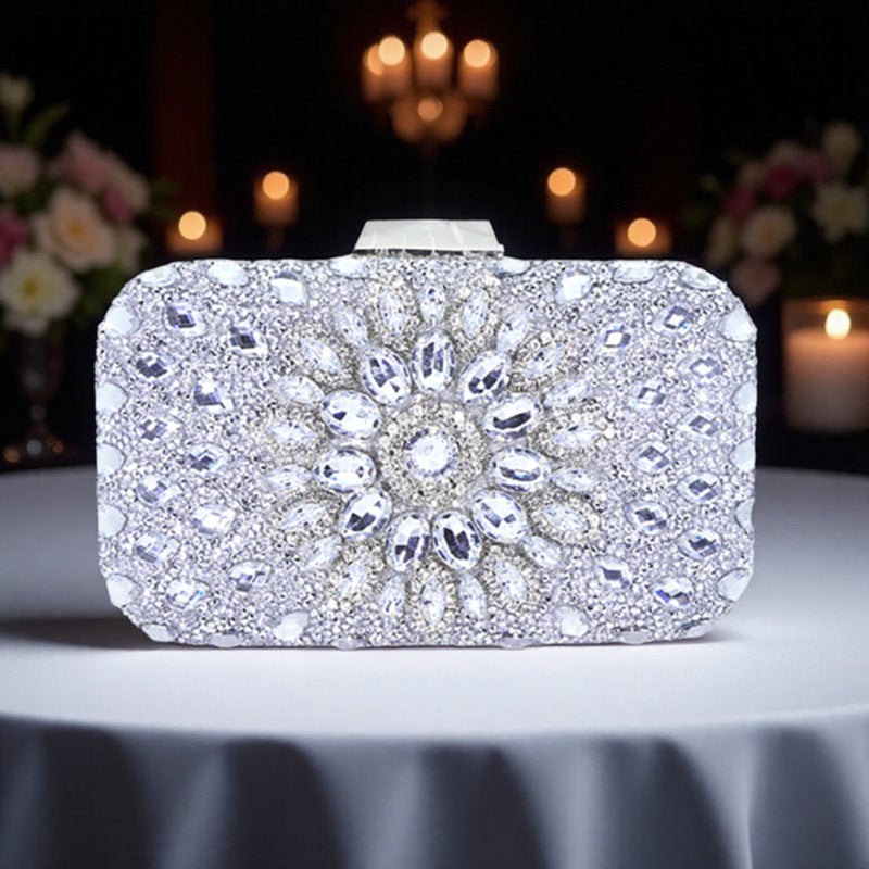 New Sunflower Diamond Evening Bag With Cheongsam Dress Evening Bag Ladies Handbag Wedding Bag - Image 5