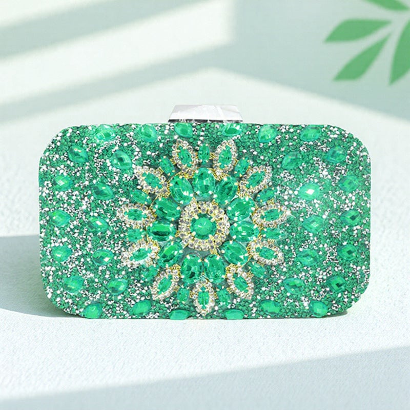 New Sunflower Diamond Evening Bag With Cheongsam Dress Evening Bag Ladies Handbag Wedding Bag - Image 4