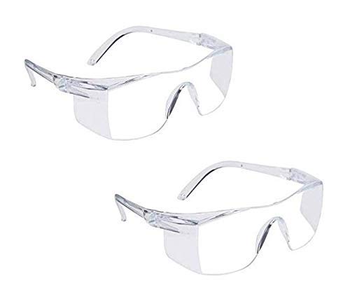 Pacificdeals Combo of 2 Day Eye Protection Safety Goggles Glasses For Men Women Industrial Work Chemistry Lab Driving Car Bike Riding From Dust - Image 1