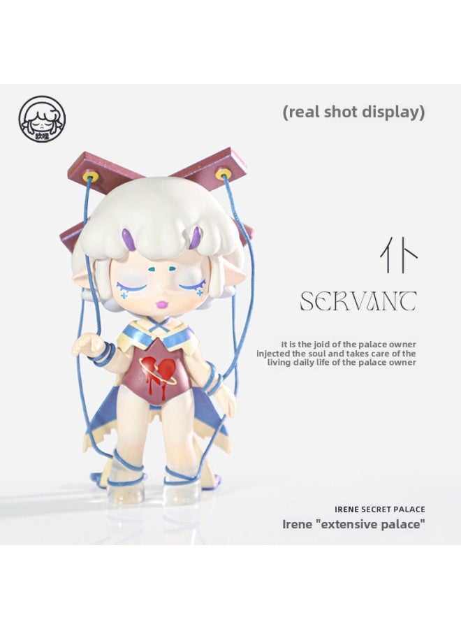 Genuine IRENE IRENE Youyu Secret Palace Series Dark Trend Toy Gift Hand Doll Blind Box Wholesale-Color:The Little Parrot Bebe Will Have One At Random In The School Sports Meeting (8 For The Whole Set And 1 For Repetition)  - Image 4