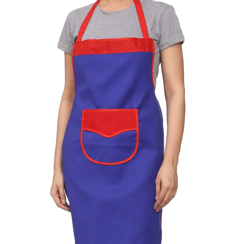 JMi Plain Waterproof Apron With Front Designer Pocket For Kitchen , Cooking , Dusting , Home. (Pack of 2) - Image 3