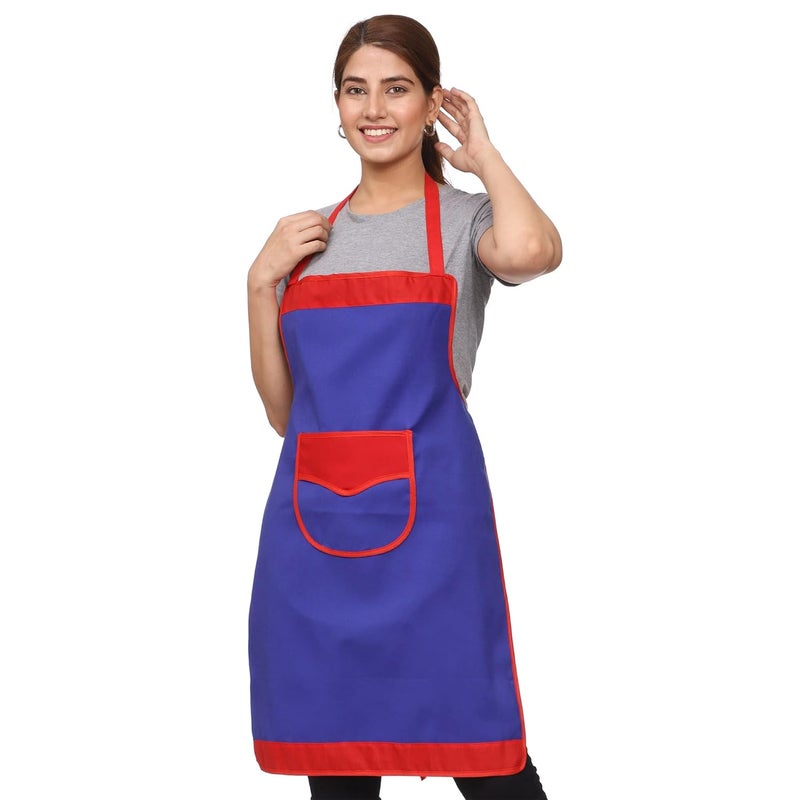 JMi Plain Waterproof Apron With Front Designer Pocket For Kitchen , Cooking , Dusting , Home. (Pack of 2) - Image 4