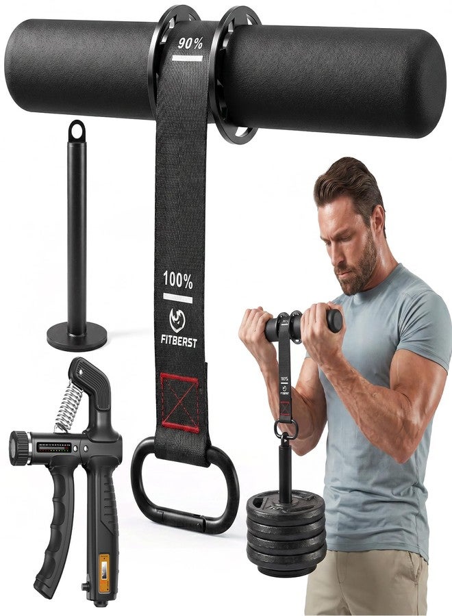 FitBeast Wrist Roller Forearm Strengthener with Grip Trainer & Loading Pin - Image 1