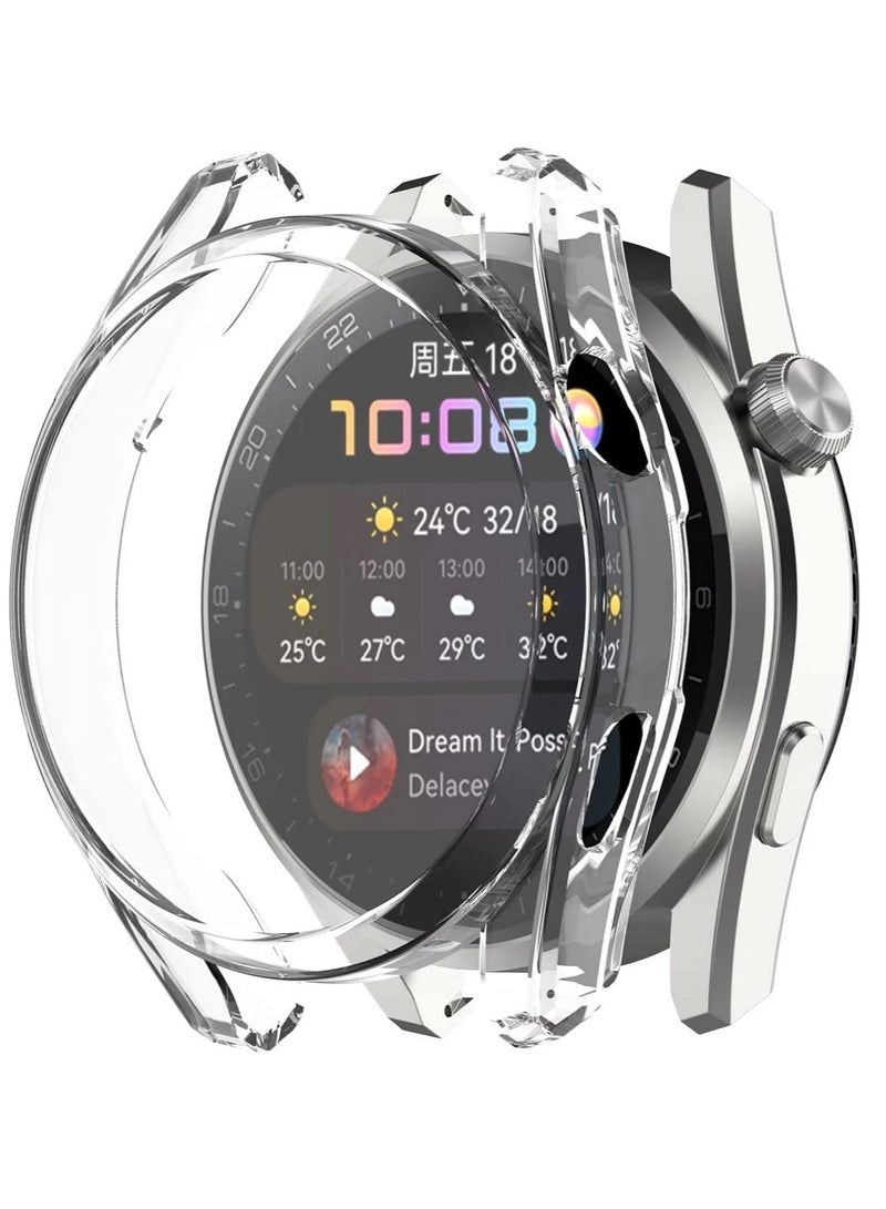 Generic Compatible with Huawei Watch GT/GT2 46mm Watch Case, Soft TPU All-Around Protective Shell Cover, Clear - Image 1