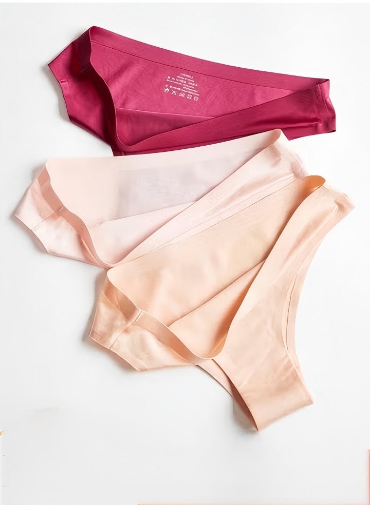 Generic 3PCS Women's Panties Maternity Knickers Soft Breathable Without Seam Underpants High Waist Ladies Brief Breathable Undies Pants  - Image 1
