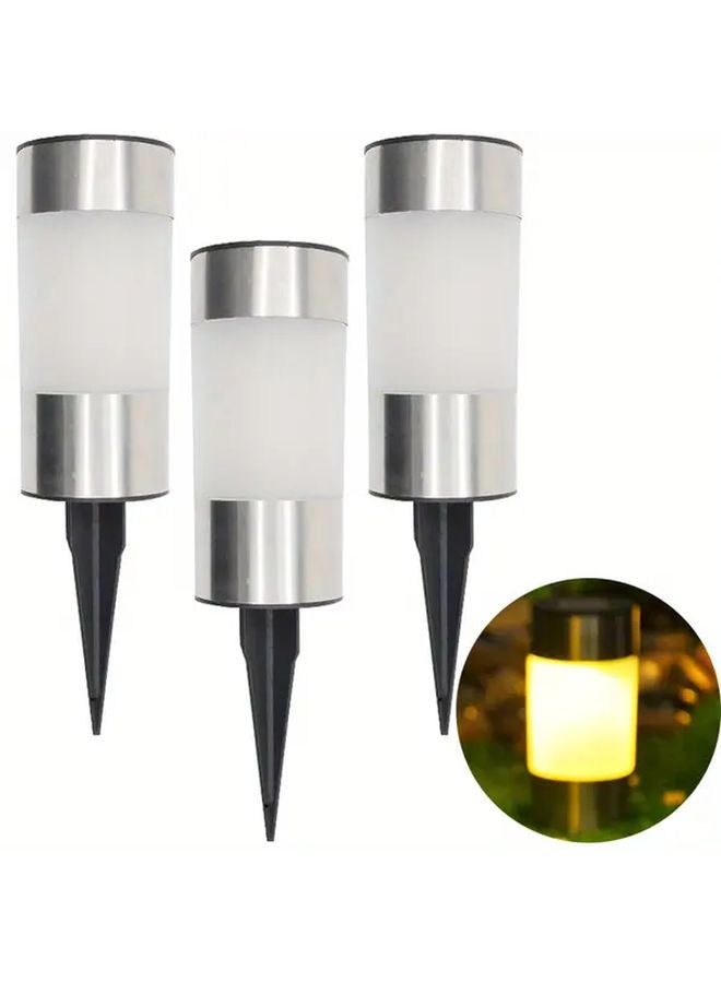 3 قطع أضواء حدائق تعمل بالطاقة الشمسية، ضوء دافئ، ديكورات عيد الميلاد الخارجية - Image 1