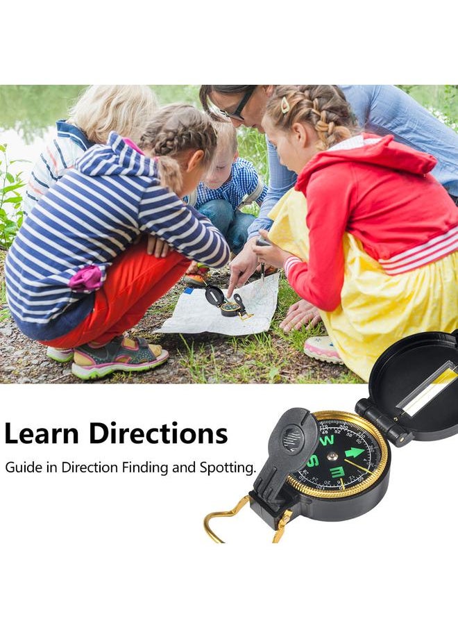 Thoraya 6Pcs Outdoor Exploration Binoculars Set Young Kids Educational Gift for Camping Hiking Yellow  - Image 3