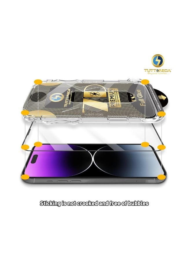 tuttonica IPhone 15 Screen Protector, 7D Glass Protector, 7D Clear Protector, Premium Privacy Screen Filter, Touch Sensitive, with Easy Installation Glass Box TUTTONICA TUTTO CTIP-15 - Image 5