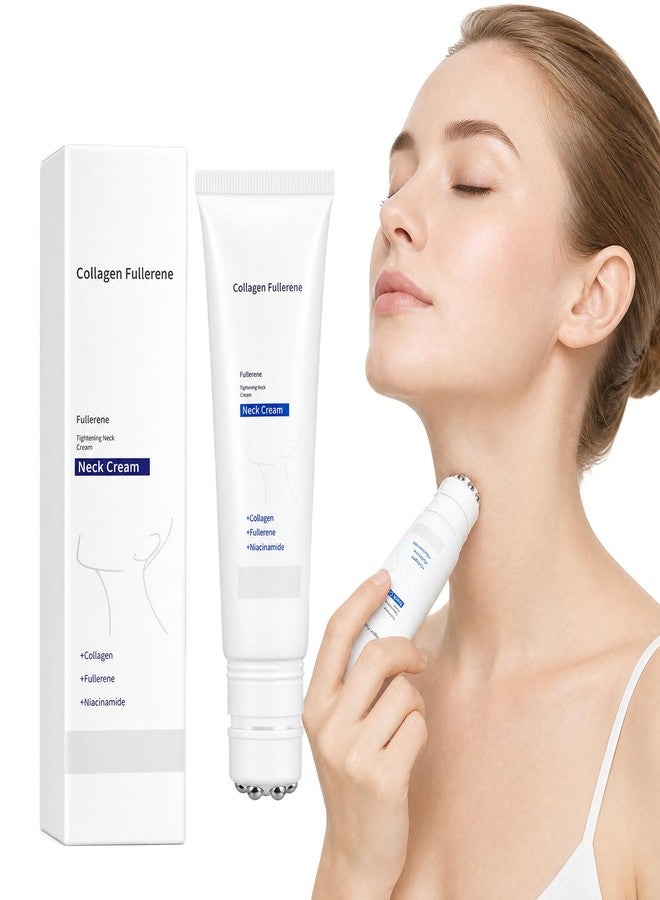 Aigomc Magic Collagen Fullerene Neck Cream, Magic Cream, Tighten and Lift Firming Neck Cream for Crepey Skin, Collagen Neck Cream with Five Rollers, Wrinkles and Tightening for Skin Types ﻿ ﻿ - Image 1