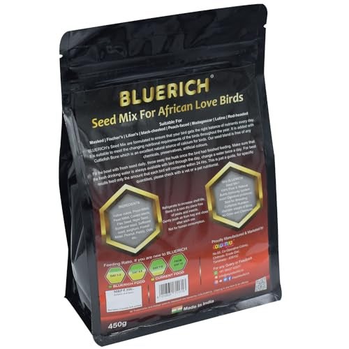 COLOURFUL - Natural & Healthy Premium Birds Food For All African Lovebirds | Blue, Lutino, Masked, Peach-Faced Lovebird Etc | Daily Birds Food Seeds Mix For All Life Stages (900 G) - Image 2