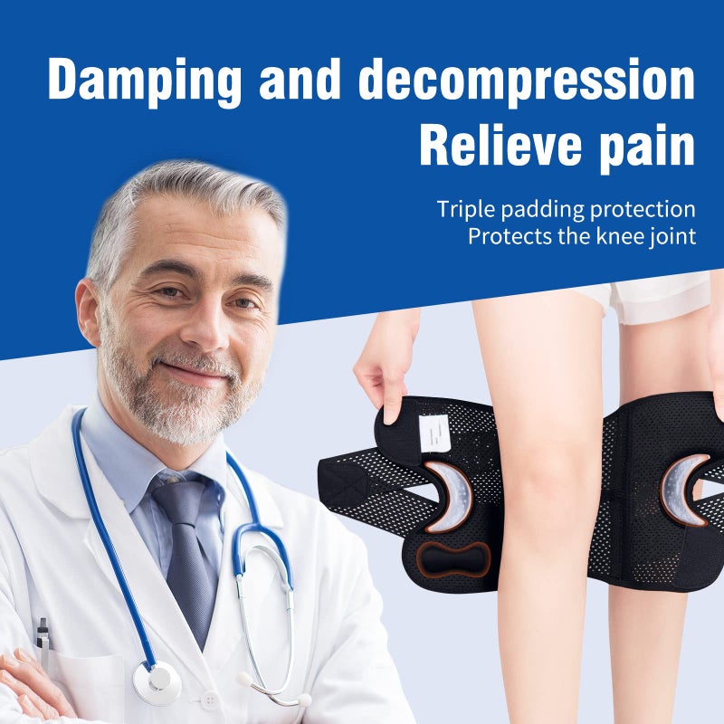 Galvaran Professional Knee Brace for Women & Men Breathable Knee Support with Side Stabilizers, Adjustable knee brace for Meniscus Tear, ACL, MCL Arthritis Knee Pain Relief,Injury Recovery - Image 3