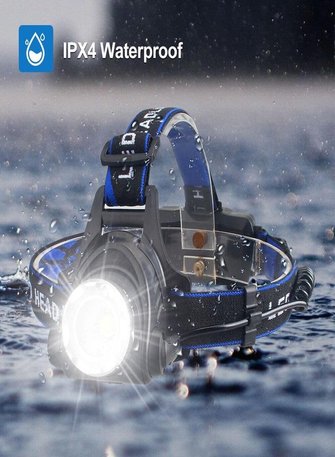 Care4 Care 4 Super Bright Headlamp Light | Rechargeable Head Torch | Hands Free Head Flashlight LED Lamp Water Resistant Drop Resistant Head Lamp Spotlight for Camping Fishing Running Cycling (Multicolor) - Image 4
