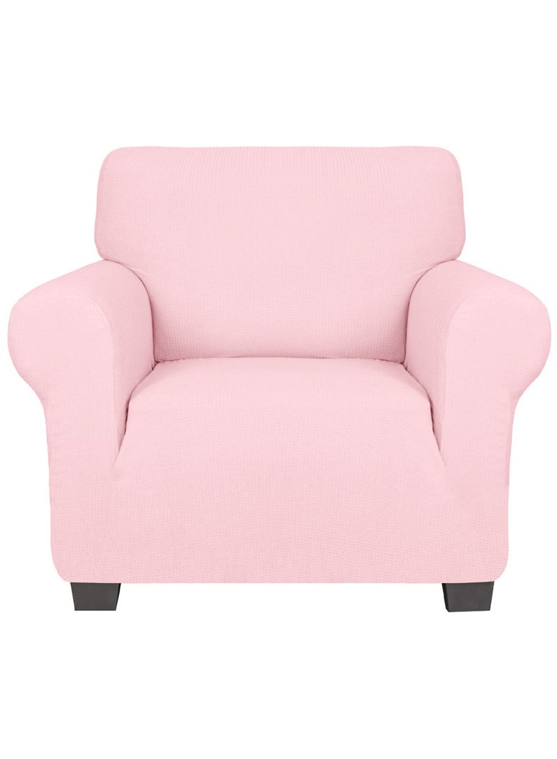 CATANES Thick Couch Covers, Sectional Sofa Stretch Slipcover Living Room Dogs Pets, Washable Durable Furniture Protector PINK (90cm * 140cm) - Image 1