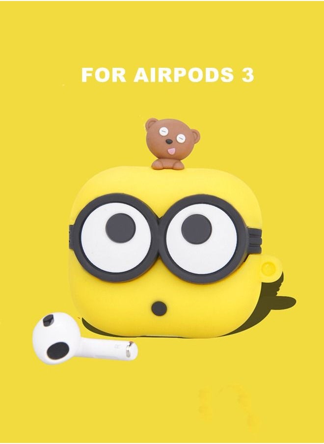 WooFree - Cartoon Case Cover For Apple AirPods 3 Minions - Image 1