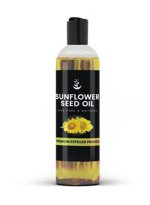 Pure Original Ingredients Sunflower Seed Oil (4 fl oz) Vegan & Non-GMO, Clear Bottle with Push Open Dispensing Cap