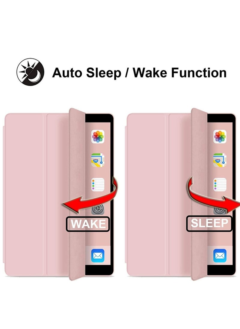 Case for New iPad Air 5th Generation (2022)/iPad Air 4th Generation (2020) 10.9 Inch, with Screen Protector and Auto Wake/Sleep Cover, Pink - Image 2