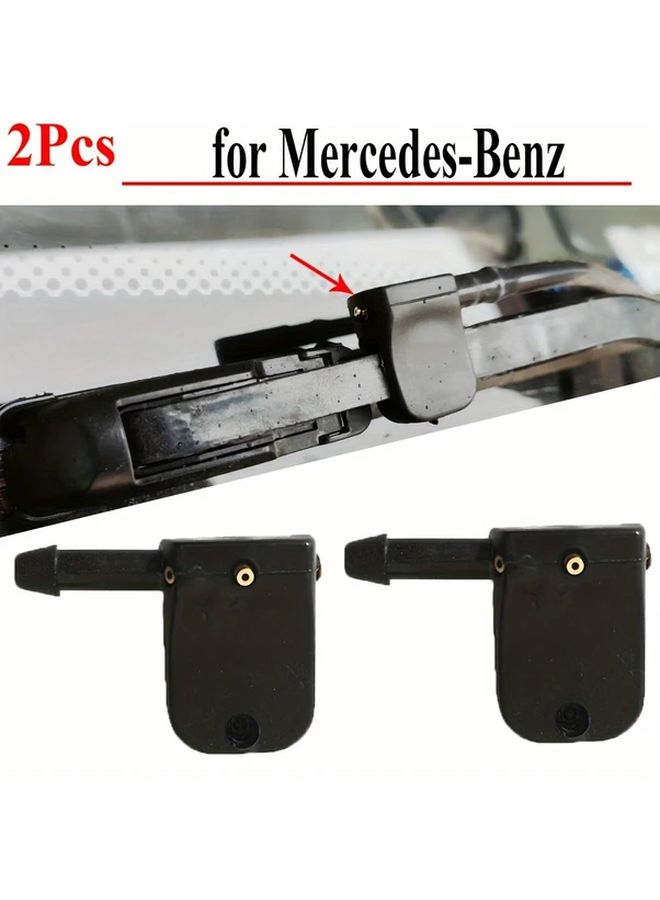 2pcs Washer Spray Nozzle Compatible With Mercedes Vito W638 12mm Arms - Image 1