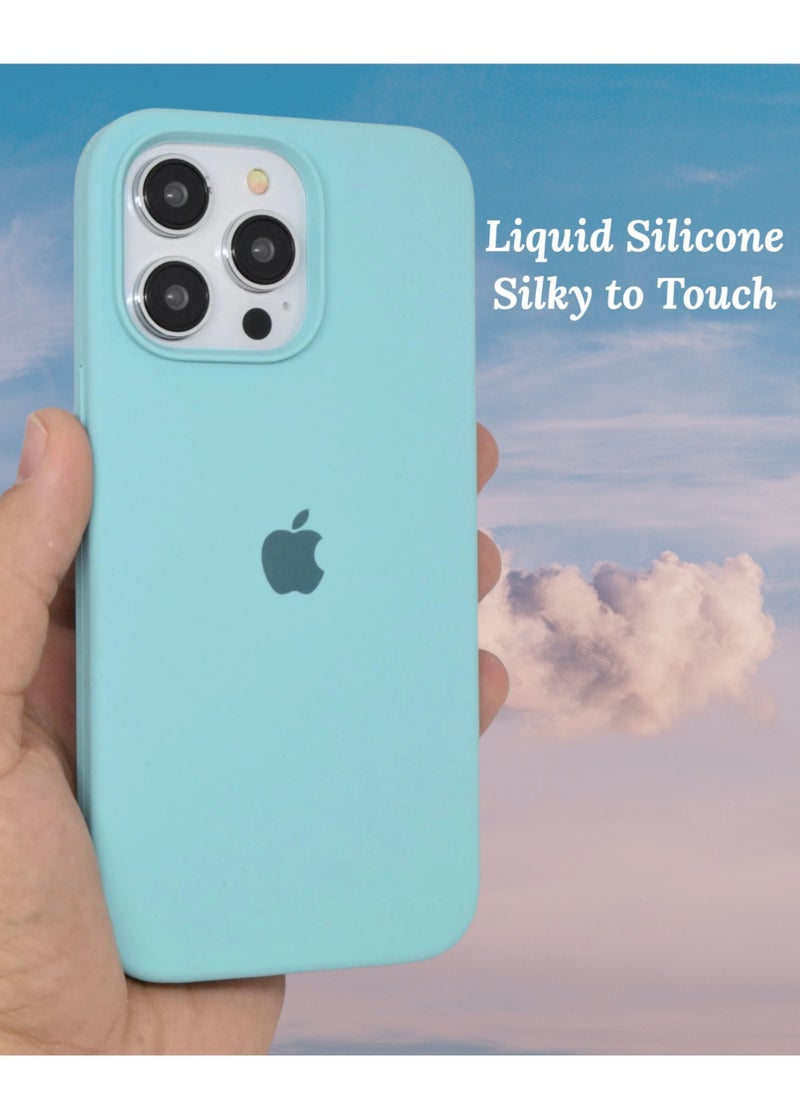 iPhone 13 Pro Case 6.1 Inch Liquid Silicone Anti Scratch Anti Fingerprint Soft Silky Touch Shockproof Protective Cover