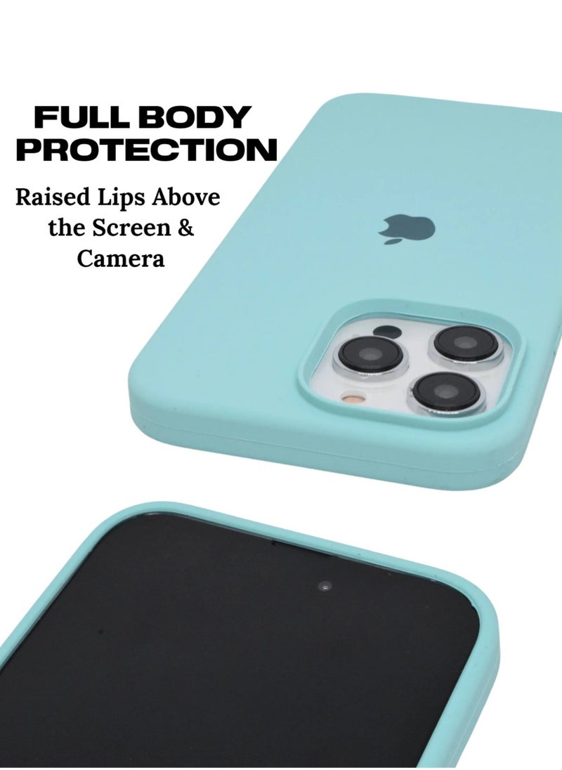 iPhone 13 Pro Case 6.1 Inch Liquid Silicone Anti Scratch Anti Fingerprint Soft Silky Touch Shockproof Protective Cover