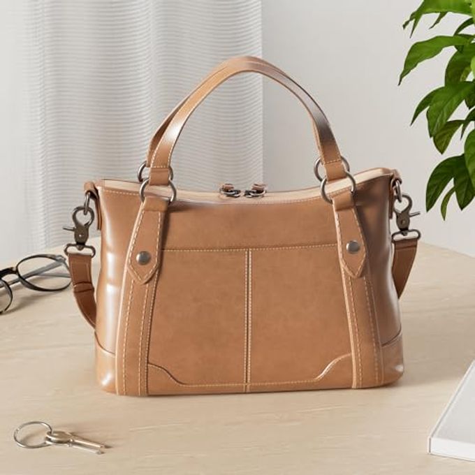 Frye Melissa Medium Crossbody Cognac - Image 5